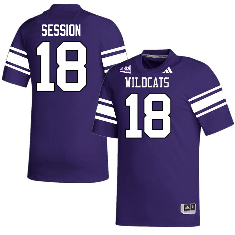 Weber State Wildcats #18 Marvin Session College Football Jerseys,Uniforms Stitched-Purple